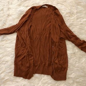 Copper colored cardigan